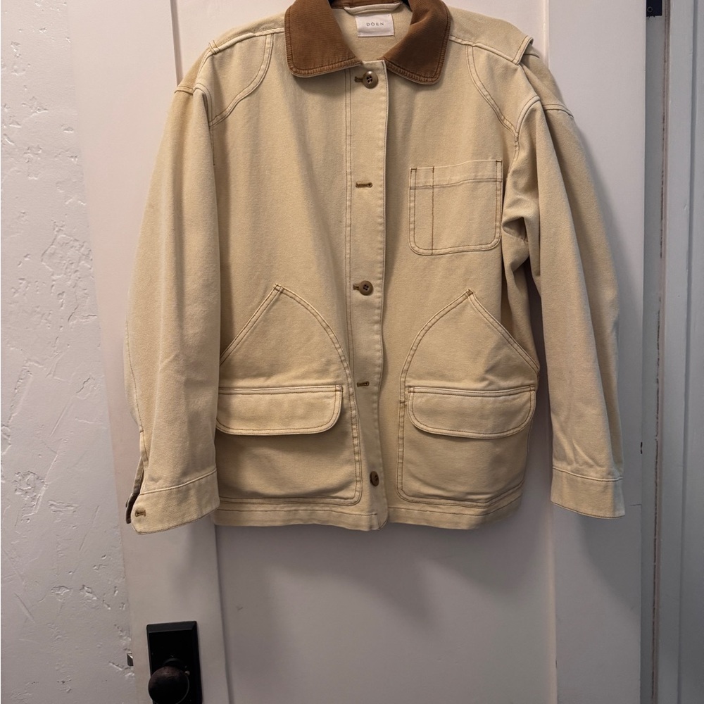 Doen Pascual Chore Jacket in Butter Straw